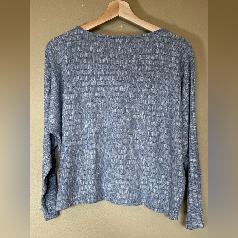 *Set* Calme By Johnny Was Heather Blue Ribbed Lounge Size Small - Picture 4 of 9